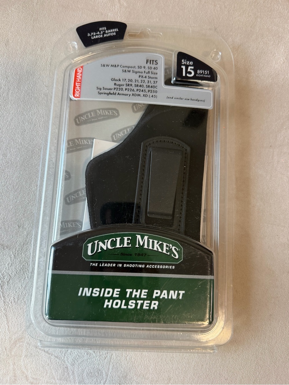 Black Inside-The-Pant Holster - Right Hand
